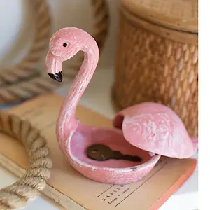 cast iron flamingo ring holder