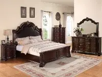 Scheffield Dark Wood Bed